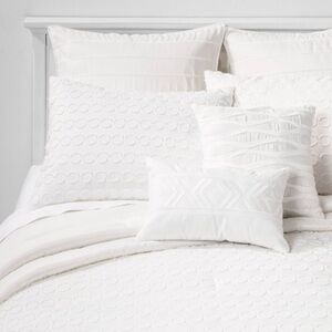Threshold 8pc Suffolk Comforter Set White